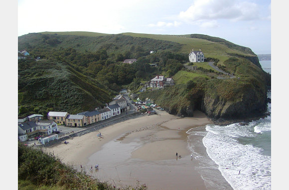 Llangrannog beach