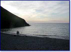 fishing at Cwmtydu