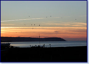 winter sunset Aberaeron 1