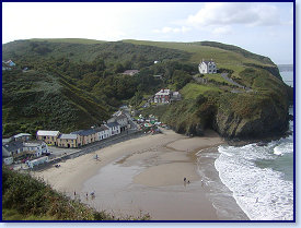 Llangrannog beach