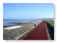 Borth beach & sea wall