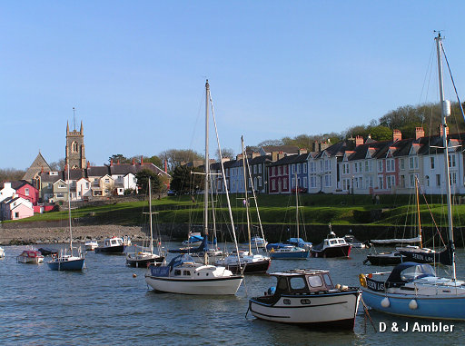 Aberaeron Harbour & Church  ab8