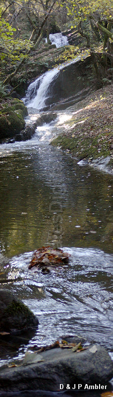 Waterfall at Cwm Silio, near Cwmtydu cs1