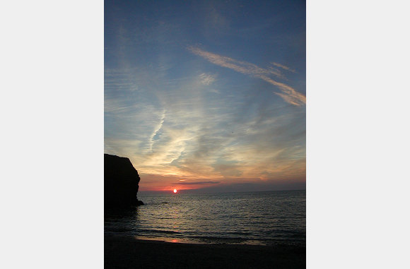 Llangrannog sunset 1