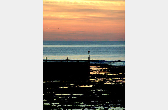 winter sunset Aberaeron 0